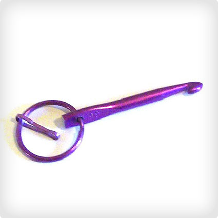 Kays Crochet Hook Key Chain Violet Purple Size 5.5 mm