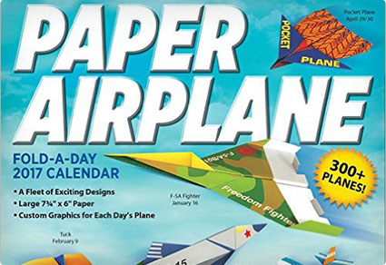 Paper Airplane Fold-a-Day 2017 Calendar