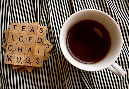 Scrabble Coasters