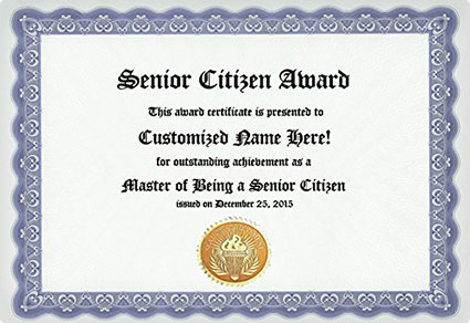 Senior Citizen Award