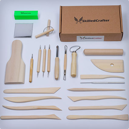 Skilled Crafter 38-Piece Clay Tools Set