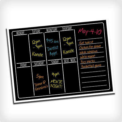 Weekly Chalkboard Planner