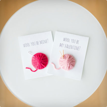 Wool Valentine Card