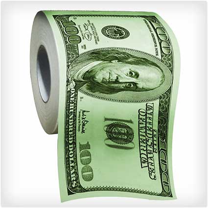 100 Dollar Bill Toilet Paper