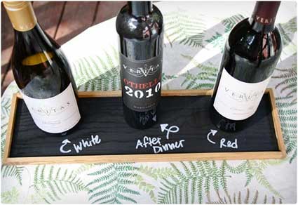 Chalkboard Wine Tray