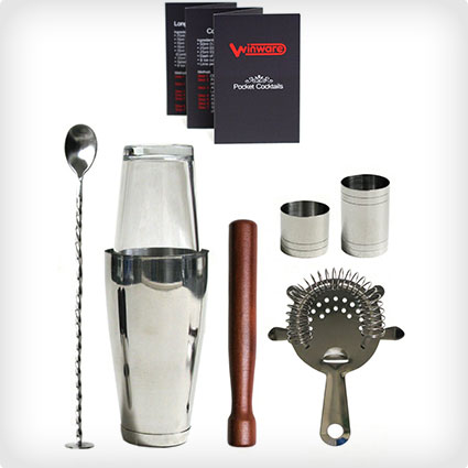 Cocktail Shaker and Bar Tool Set