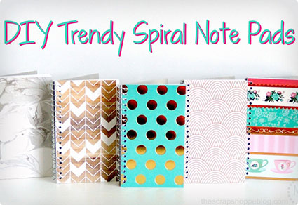 DIY Trendy Spiral Notepads