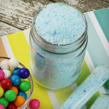 Homemade Bubble Gum Bath Salts