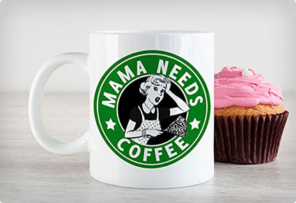 Mama Needs Coffee Starbucks Mug