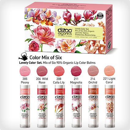 Mix of Six Organic Lip Balms