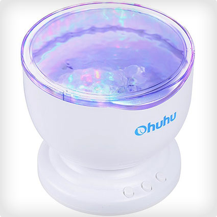 Ohuhu Ocean Wave Night Light Projector and Music Player