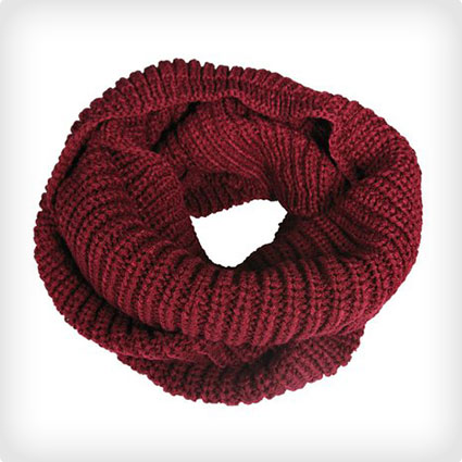 Thick Knitted Winter Warm Infinity Scarf