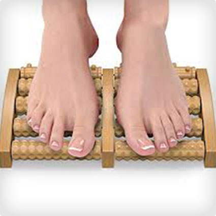 Wooden Dual Foot Massager