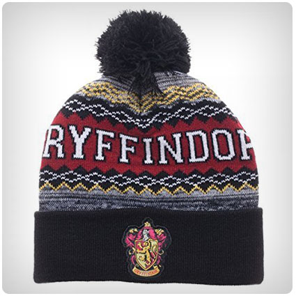 Harry Potter Gryffindor Cuff Pom Beanie