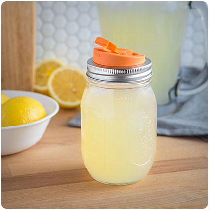 Jarware Drink Lid for Regular Mouth Mason Jars