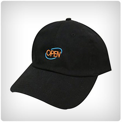 City Hunter Neon Open Sign Baseball Cap