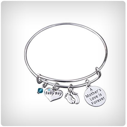 Mom Son Charm Bracelet