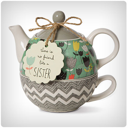 Pavilion Gift Company Sister Ceramic Tea for One