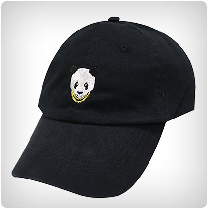 City Hunter Swag Panda Embroidery Cotton Baseball Cap