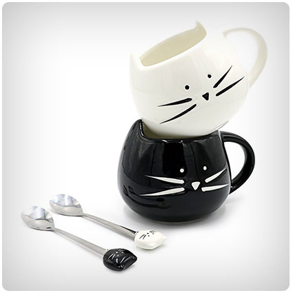 Teagas Cat Coffee Mugs for Crazy Cat Lady