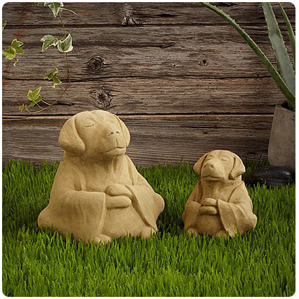 Zen Dog Garden Sculpture