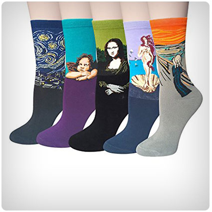 Chalier Famous Painting Cotton Crew Socks