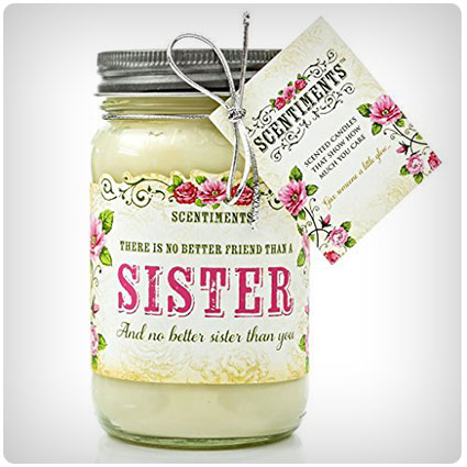 Scentiments Sister Gift Vanilla Candle 