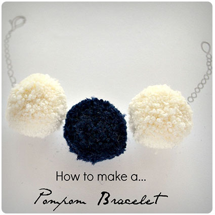 Pompom Bracelet Tutorial