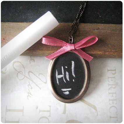 Diy Chalkboard Necklace