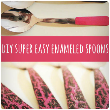 Diy Enameled Spoons Tutorial
