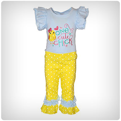 Baby Girls One Cute Chick Easter Outfit