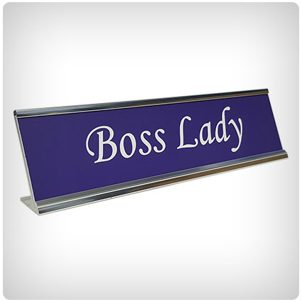 Boss Lady Desk Plate