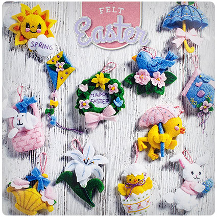 Bucilla Mini Easter Ornaments Felt Applique Kit