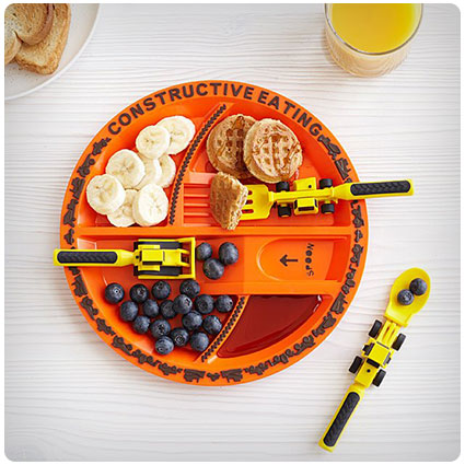 Construction Plate & Utensils