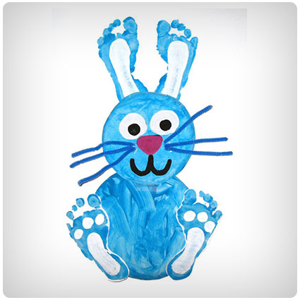 Diy Footprint Easter Craft