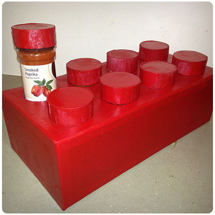 Diy Lego Brick Spice Rack