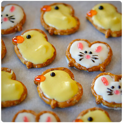 Diy Pretzel Bunnies and Ducks