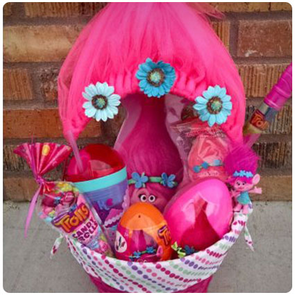 Diy Trolls Movie Easter Basket