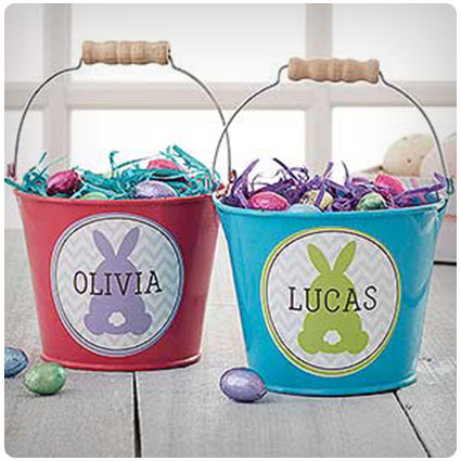 Easter Bunny Personalized Mini Treat Bucket