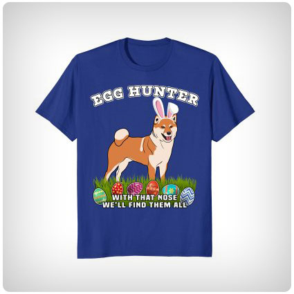 Easter Egg Hunting Eggspert Japanese Shiba Inu T-Shirt