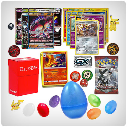 Easter Eggs Filled With Ultra Beast GX Pokemon Cards