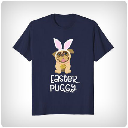 Easter Pug Shirt Bunny Ears