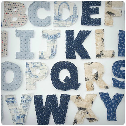 Fabric Alphabet Letters