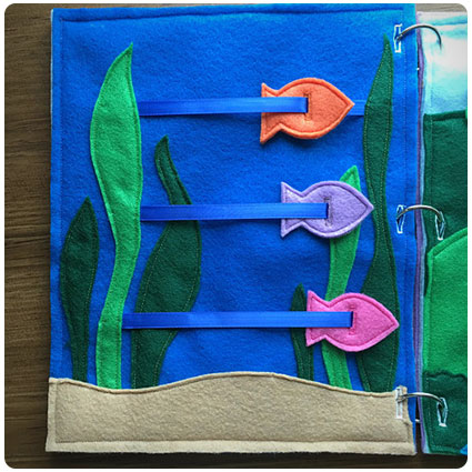 Fish Quiet Book Page