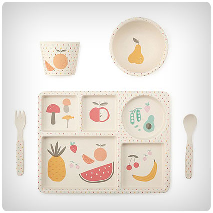 Fruits & Veggies Bamboo Dinner Set