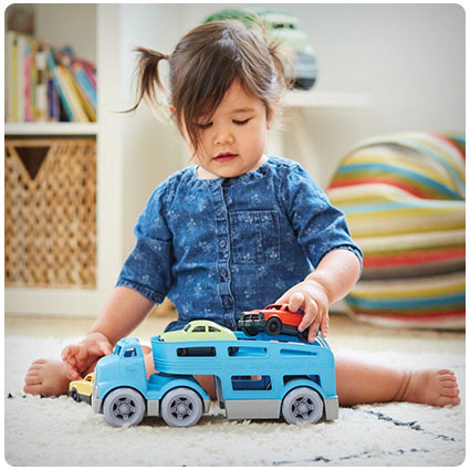 Green Toys Car Carrier Vehicle Set Toy