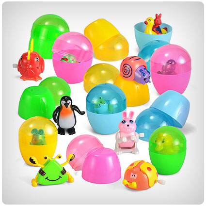 Joyin Toy Easter Eggs Prefilled with Assorted Wind-up Toys