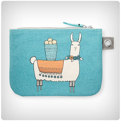 Llamarama Large Zipper Pouch