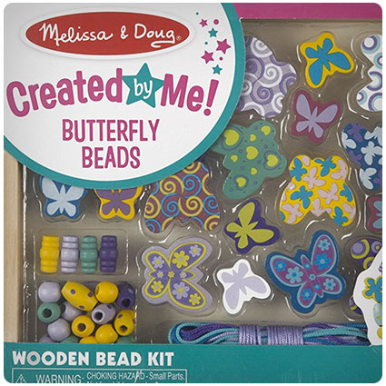 Melissa & Doug Butterfly Friends Wooden Bead Set