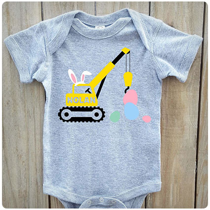 Personalized Crane Boys Easter Shirt